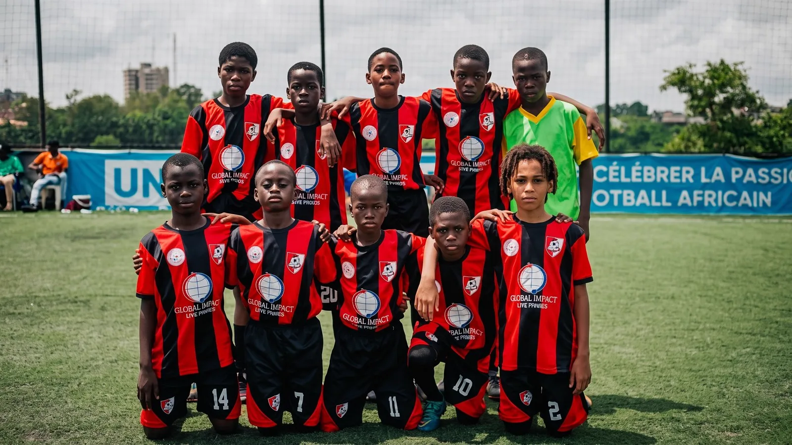 Photo de l'équipe U-12 (Formation B) avant un match
